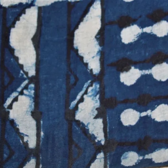 Versatile Indigo Cotton Hand-Block Print 22 X 67 Inch - Picture 4 of 4